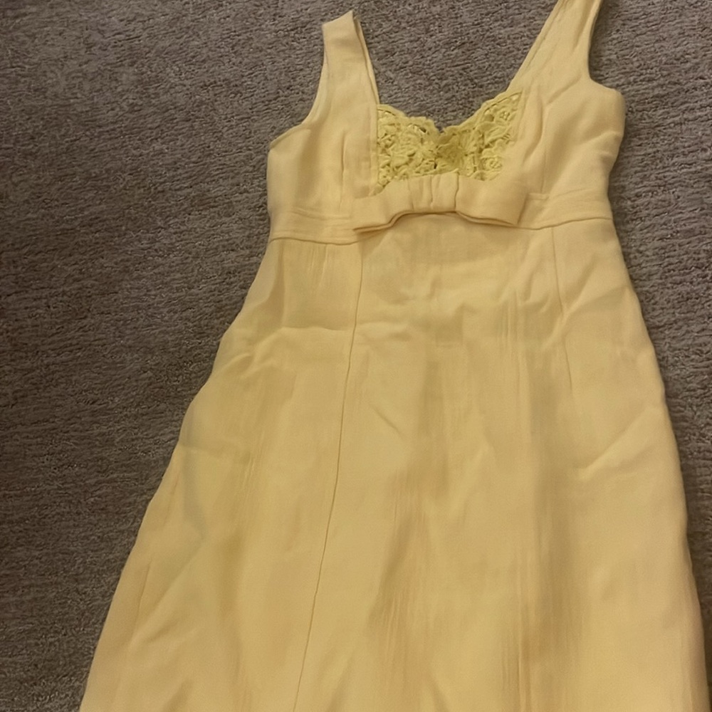 Nanette Lenore Size 2 yellow lined special occasion dress xs - Picture 3 of 5